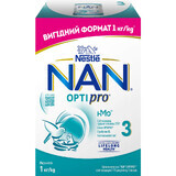 Смесь молочная сухая NAN 3 Optipro для детей с 12 месяцев, 1000 г