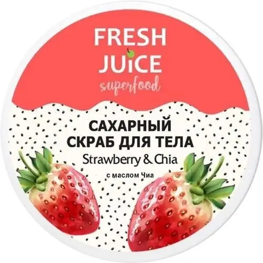Цукровий скраб для тіла Fresh Juice Superfood Strawberry & Chia 225 мл: ціни та характеристики