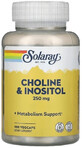Solaray Холин и инозитол, Choline &amp; Inositol, 250 мг, 100 капсул