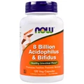 Пробіотики Acidophilus & Bifidus Now Foods, 8 млрд КОЕ, 120 вегетаріанских капсул