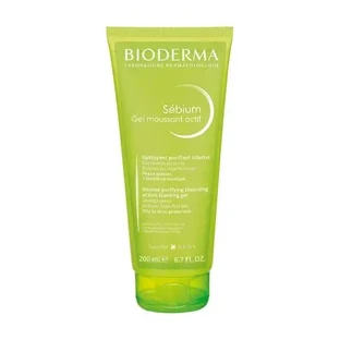 Очищающий гель Bioderma Sebium Gel Moussant Actif Foaming Gel для жирной и подверженной акне кожи, 200 мл