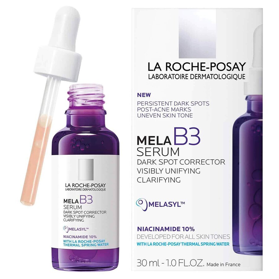 Сыворотка-концентрат La Roche-Posay Mela B3 против гиперпигментации кожи и для предотвращения ее появления, 30 мл: цены и характеристики