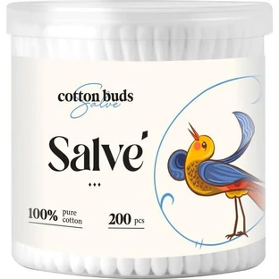 Ватные палочки Salve круглые 200 шт