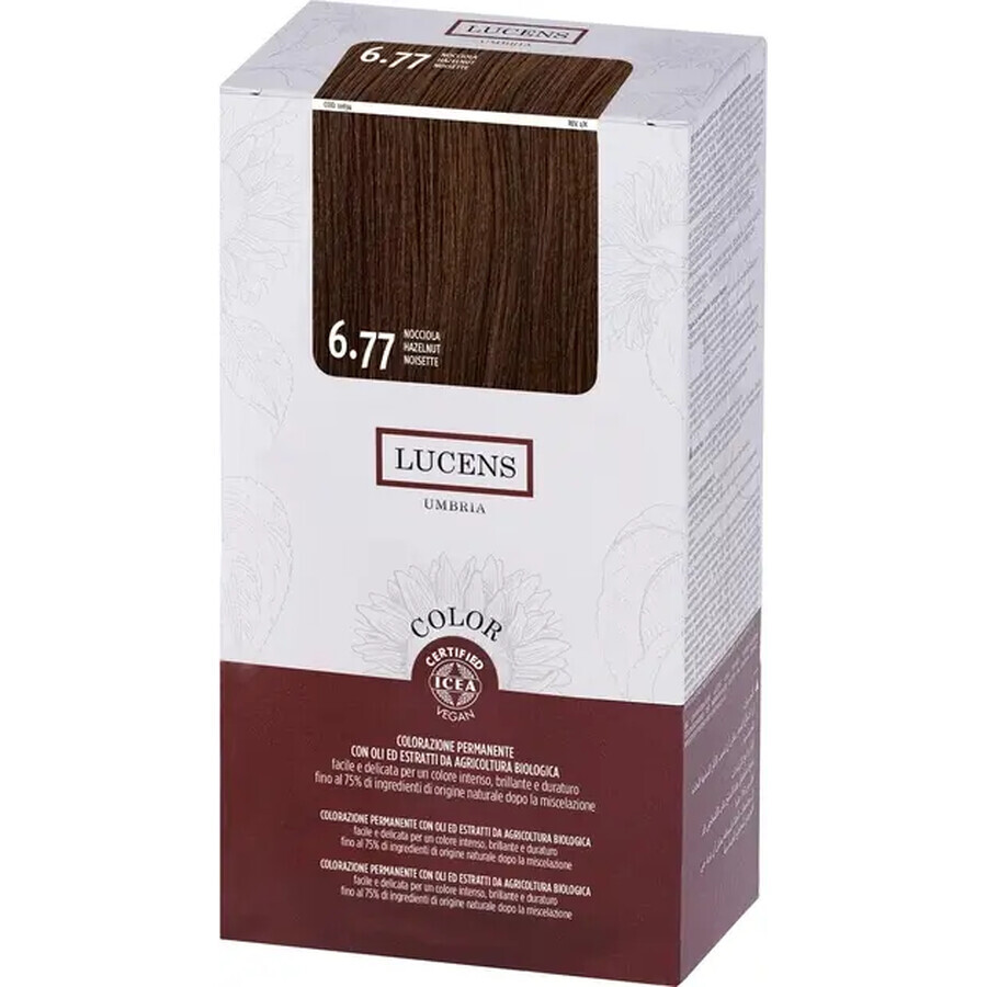 Безаміачна фарба для волосся Lucens Color 6.77, Горіх: ціни та характеристики