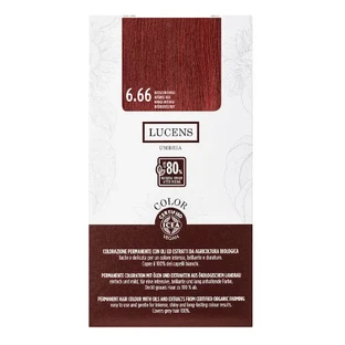 Безаммиачная краска для волос Lucens Color 6.66, Интенсивно-красный