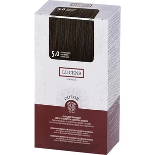 Безаммиачная краска для волос Lucens Color 5.0 Светло-каштановый