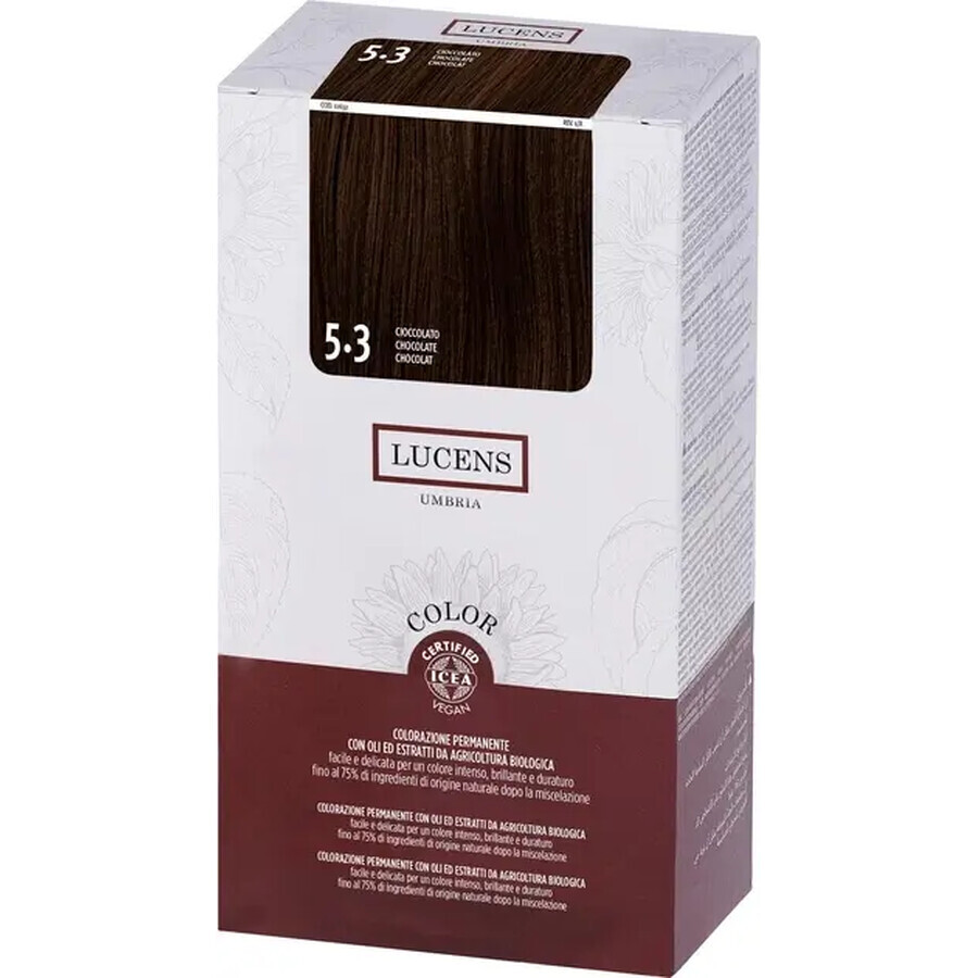 Безаміачна фарба для волосся Lucens Color 5.3, Шоколад: ціни та характеристики