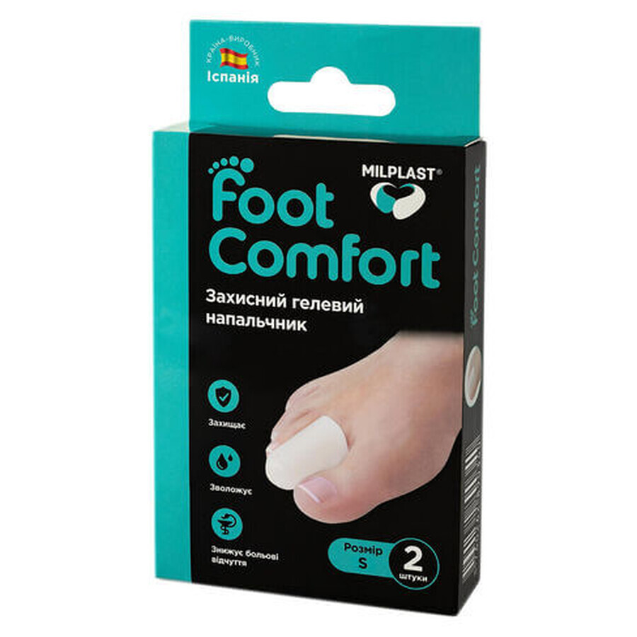 Напальчник Milplast Foot Comfort захисний гелевий, розмір S, 2 шт: ціни та характеристики