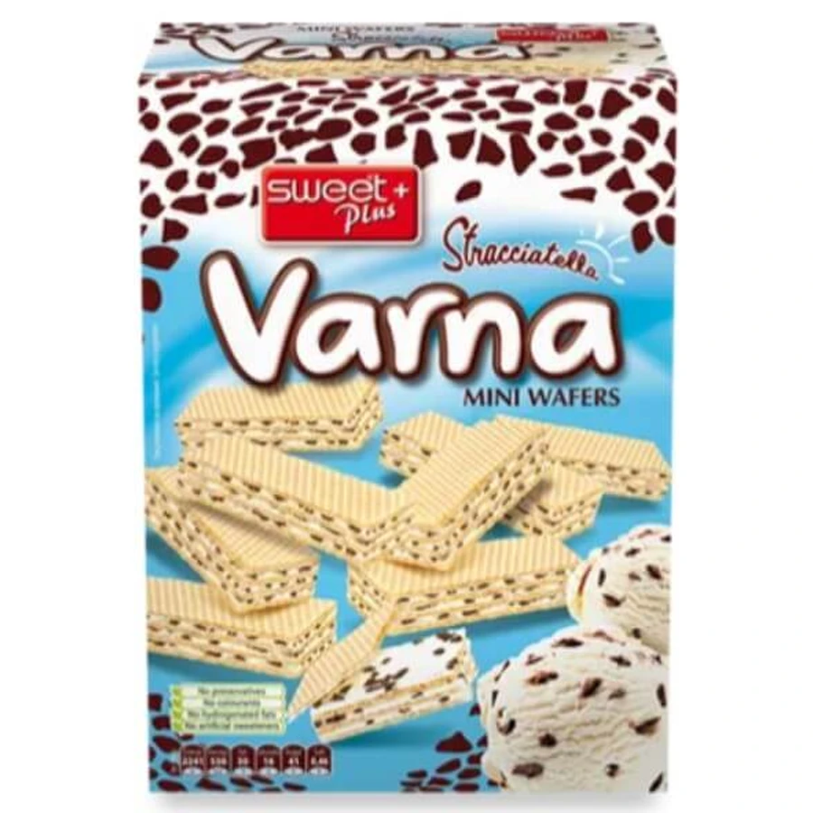 Міні-вафлі Varna Sweet Plus Stracciatella з молочним кремом 240 г: ціни та характеристики