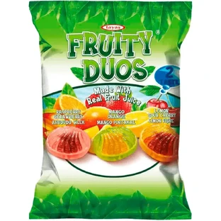 Карамель Tayas Fruity Duos с фруктовым наполнителем 90 г