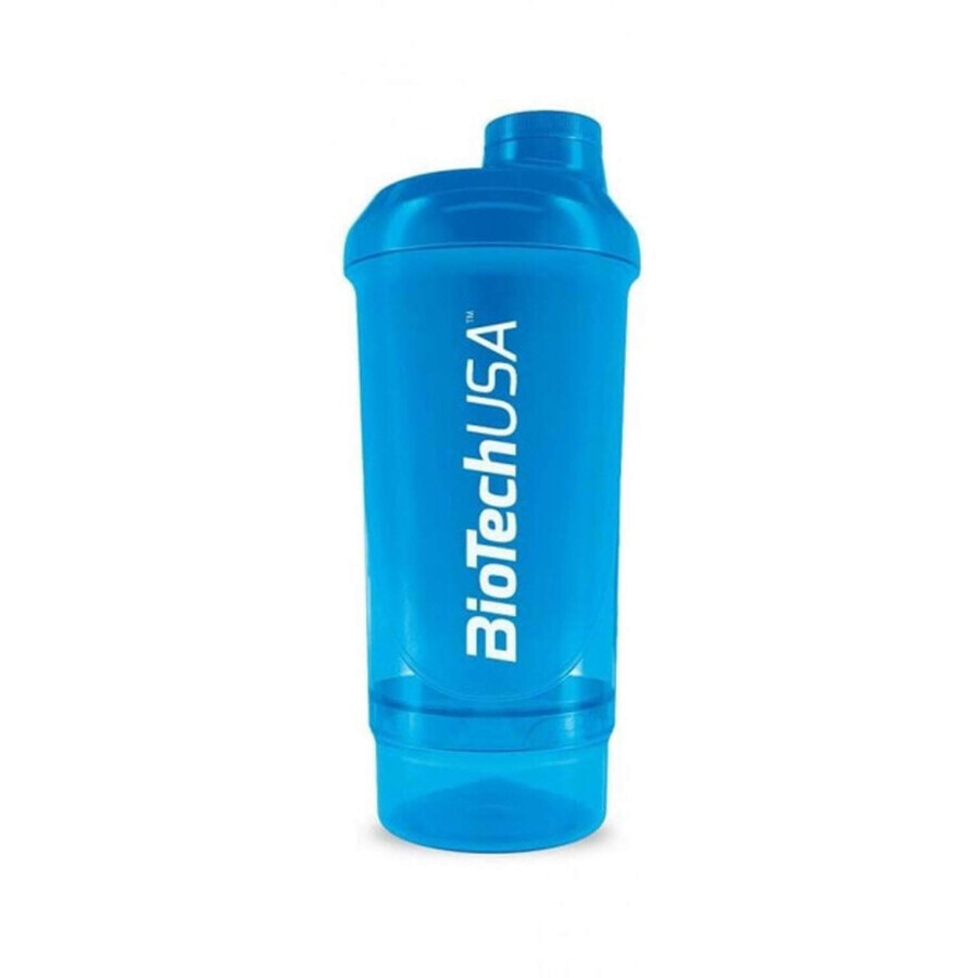 Шейкер пластиковий Biotechusa Wawe + Schocking Blue для приготування та зберігання коктейлів 500 мл: ціни та характеристики