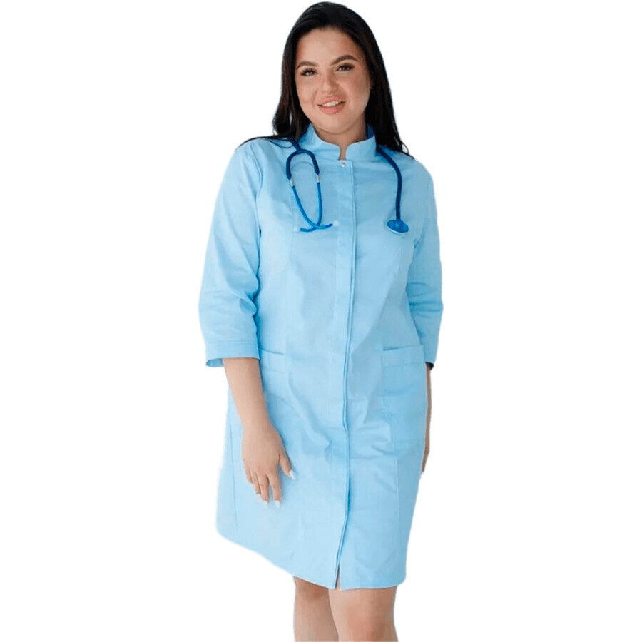 Халат медичний Сакура колір лазурний жіночий розмір 60: ціни та характеристики