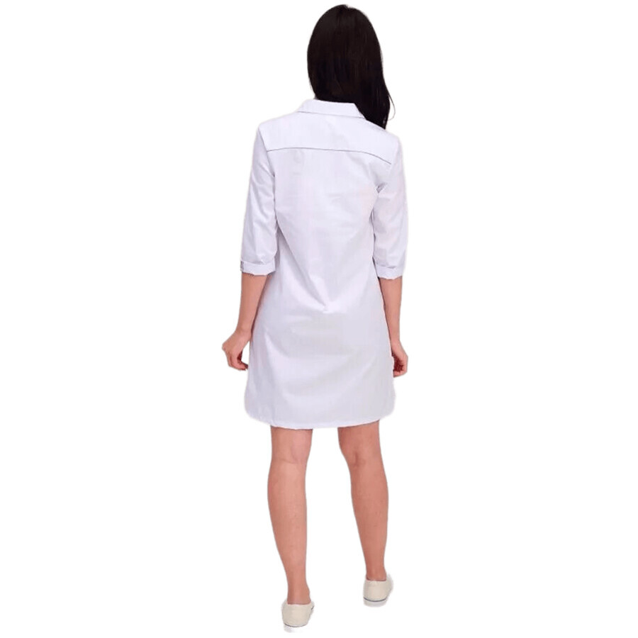 Халат медичний Манхеттен колір біло-блакитний жіночий розмір 52: ціни та характеристики