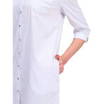 Халат медичний Манхеттен колір біло-блакитний жіночий розмір 52: ціни та характеристики