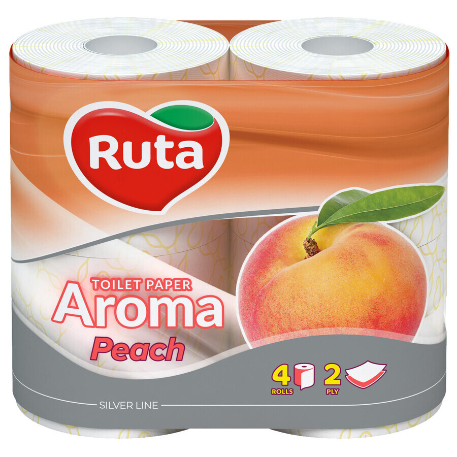 Туалетний папір Ruta Peach Aroma двошаровий 4 шт.: ціни та характеристики
