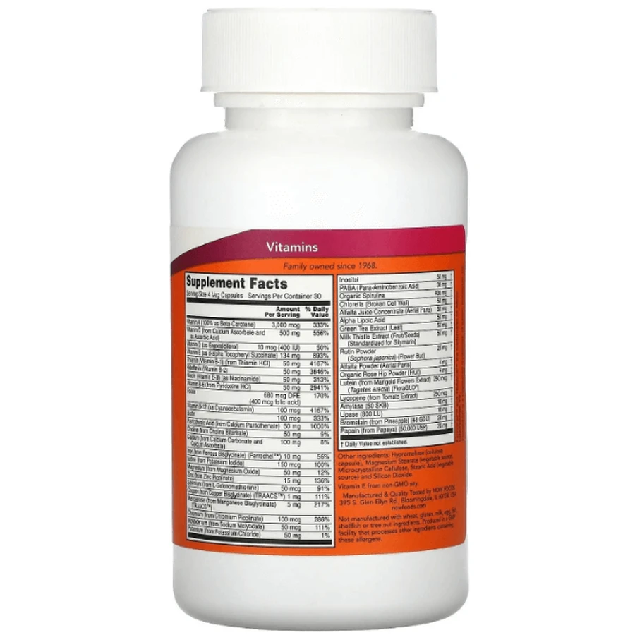 Мультивітаміни Special Two Now Foods, 120 вегетаріанських капсул: ціни та характеристики