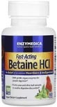 Бетаїн HCI 1300мг, Enzymedica, 60 капсул