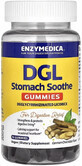 Корінь солодки (лакриці), DGL Stomach Soothe Gummies, Enzymedica, смак німецького шоколаду, 74 жувальні цукерки
