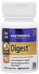 Пищеварительные Ферменты (Формула Энзимов), Digest, Enzymedica, 30 капсул