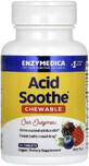 Травні ферменти від печії, смак ягід, Acid Soothe, Enzymedica, 30 жувальних таблеток