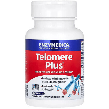 Теломер Плюс, Telomere Plus, Enzymedica, 30 капсул