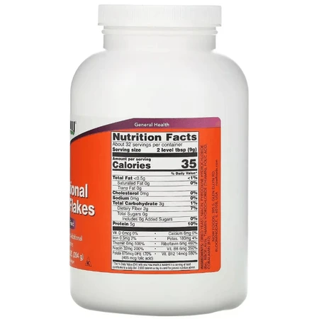 Пищевые дрожжи в хлопьях, Nutritional Yeast Flakes, Now Foods, 284 г: цены и характеристики