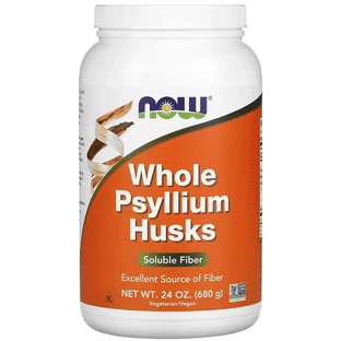 Цельная шелуха подорожника, Whole Psyllium Husk, Now Foods, 680 г
