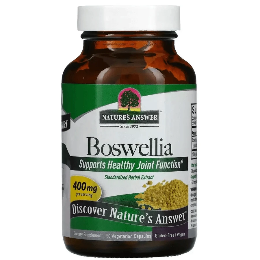 Босвеллія, 400 мг, Boswellia, Nature's Answer, 90 вегетаріанських капсул: ціни та характеристики