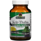 Бурая водоросль, Kelp Thallus, Nature's Answer, 100 вегетарианских капсул