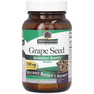 Виноградні кісточки, 150 мг, Grape Seed, Nature's Answer, 60 вегетаріанських капсул