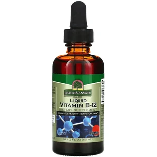 Витамин B12 в каплях, 1000 мкг, Liquid Vitamin B12, Nature's Answer, 60 мл