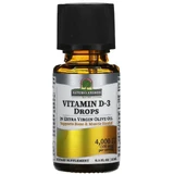 Витамин D3 в каплях, 4000 МЕ, Vitamin D-3 Drops, Nature's Answer, 15 мл