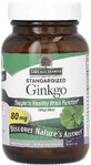 Гинкго Билоба, 80 мг, Standardized Ginkgo, Nature&#39;s Answer, 60 вегетарианских капсул