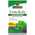 Готу колу, 950 мг, Gotu Kola, Nature's Answer, 90 вегетаріанських капсул: ціни та характеристики