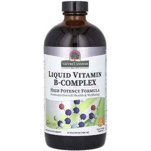 Рідкий комплекс вітамінів групи B, смак мандарину, Liquid Vitamin B-Complex, Nature's Answer, 480 мл