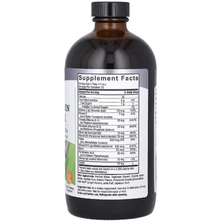 Рідкий комплекс вітамінів групи B, смак мандарину, Liquid Vitamin B-Complex, Nature's Answer, 480 мл: ціни та характеристики
