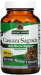 Каскара Саграда, 850 мг, Cascara Sagrada, Nature&#39;s Answer, 90 вегетарианских капсул