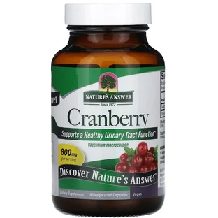 Клюква, 800 мг, Cranberry, Nature's Answer, 90 вегетарианских капсул