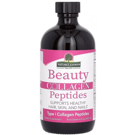 Коллагеновые пептиды красоты, вкус ягод, Beauty Collagen Peptides, Nature's Answer, 240 мл