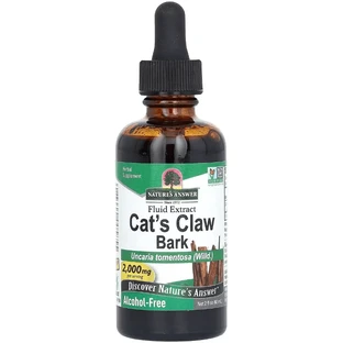 Котячий кіготь, екстракт кори без спирту, 2000 мг, Cat's Claw Bark, Alcohol-Free, Nature's Answer, 60 мл