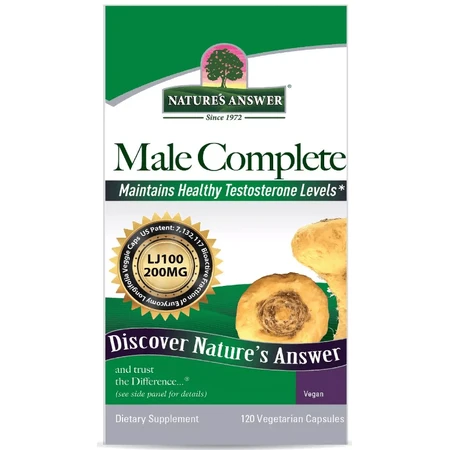 Мужское здоровье, Male Complete, Nature's Answer, 120 вегетарианских капсул: цены и характеристики