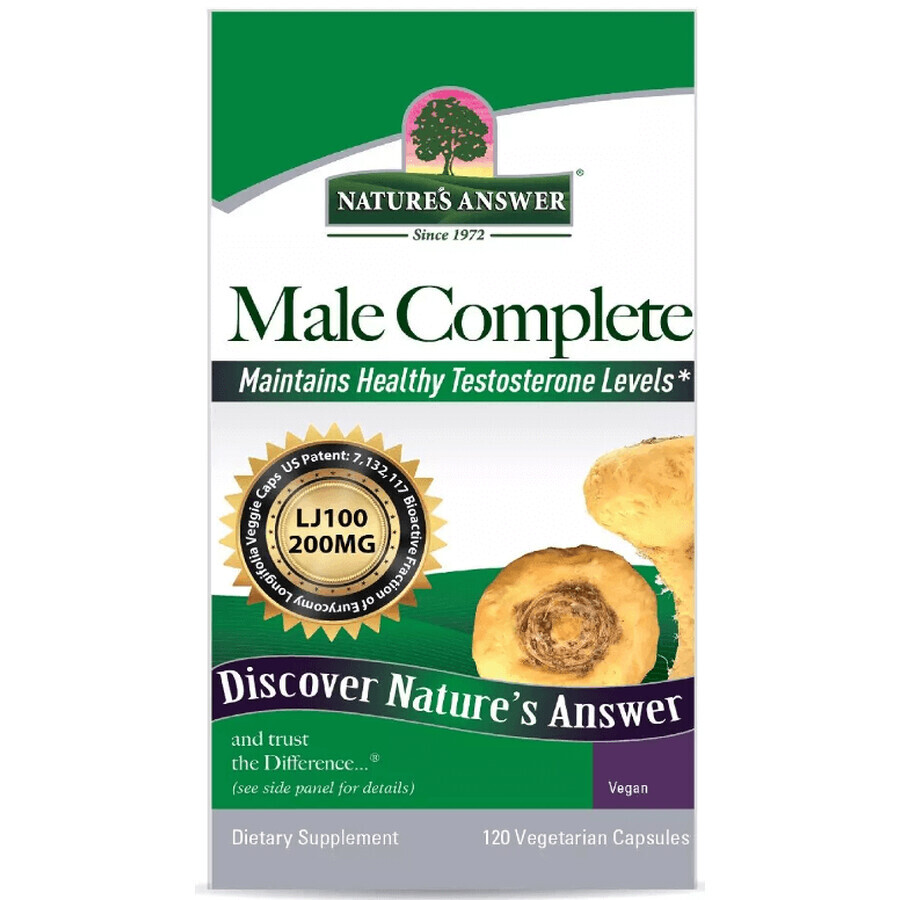 Чоловіче здоров'я, Male Complete, Nature's Answer, 120 вегетаріанських капсул: ціни та характеристики
