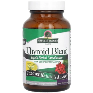 Смесь для щитовидной железы, Thyroid Blend, Nature's Answer, 90 вегетарианских капсул