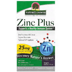 Цинк плюс, 25 мг, Zinc Plus, Nature's Answer, 60 вегетаріанських капсул: ціни та характеристики