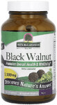 Чорний горіх, 1500 мг, Black Walnut, Nature&#39;s Answer, 90 вегетаріанських капсул