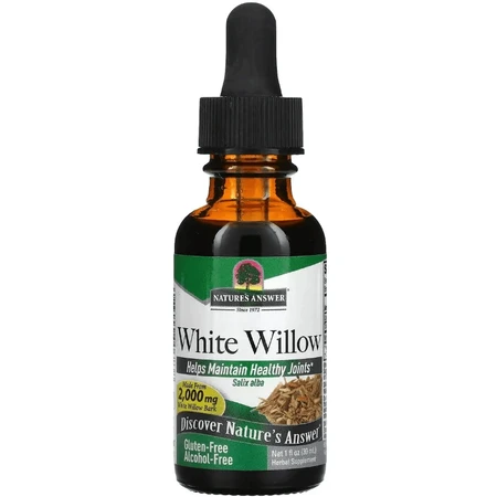 Экстракт Белой ивы без спирта, 2000 мг, Chamomile Extract, Nature's Answer, 30 мл: цены и характеристики