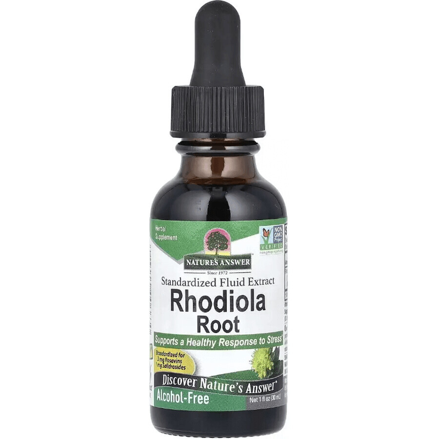 Экстракт корня родиолы без спирта, Rhodiola Root, Nature's Answer, 30 мл: цены и характеристики