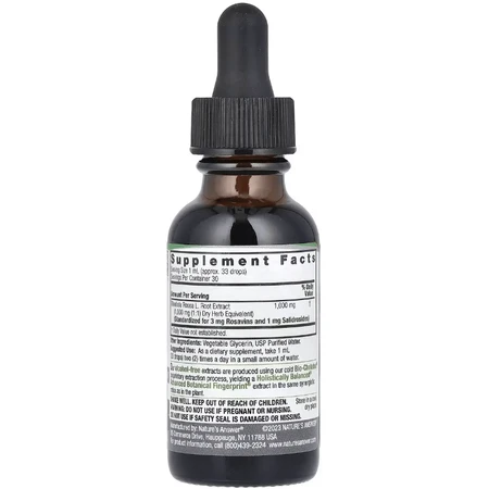 Екстракт кореня родіоли без спирту, Rhodiola Root, Nature's Answer, 30 мл: ціни та характеристики