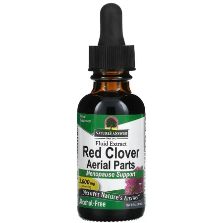 Екстракт червоної конюшини без спирту, 2000 мг, Red Clover Aerial Parts, Nature's Answer, 30 мл: ціни та характеристики