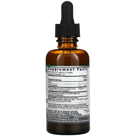Экстракт расторопши, без спирта, 2000 мг, Milk Thistle Seed, Fluid Extract, Alcohol-Free, Nature's Answer, 60 мл: цены и характеристики